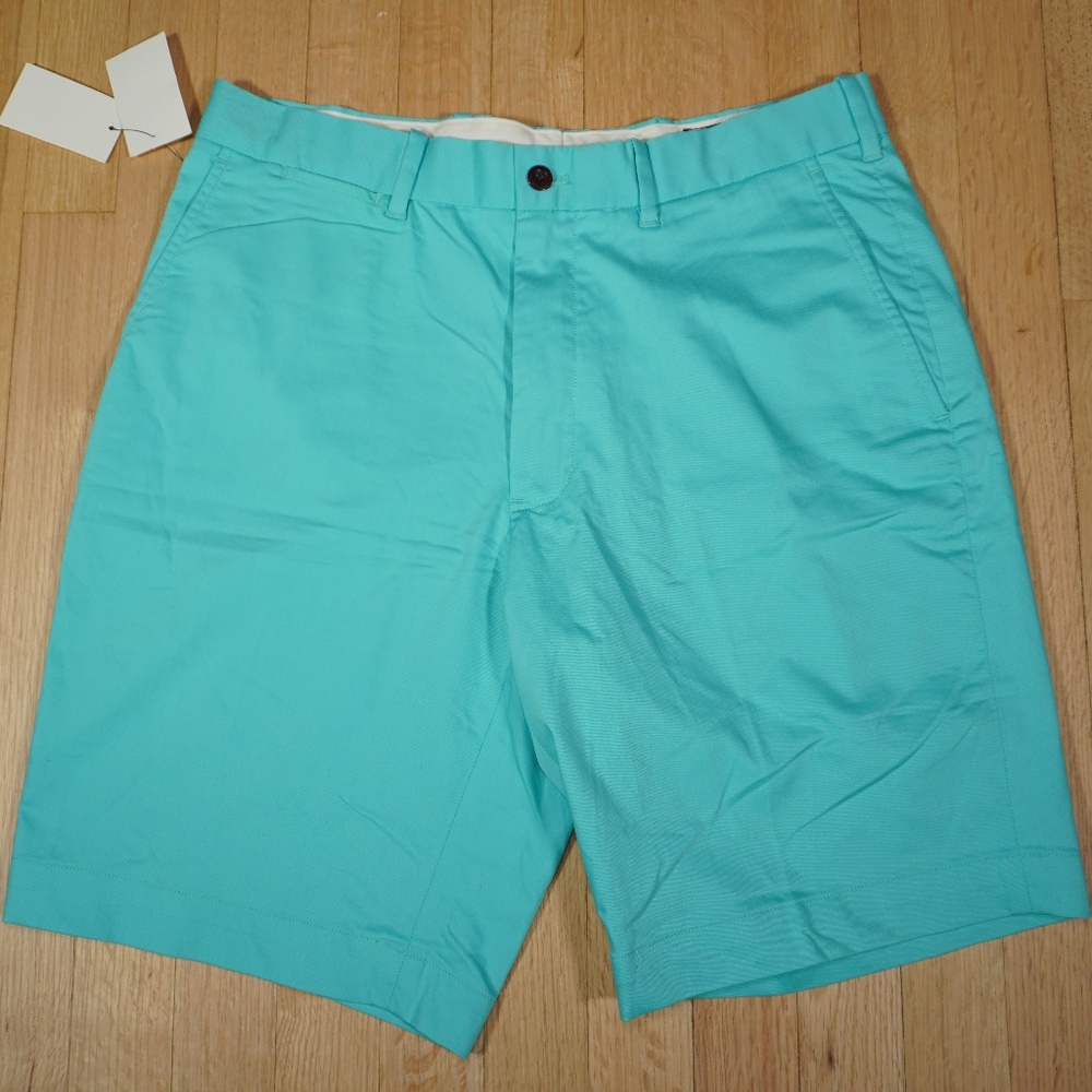 Polo Ralph Lauren Golf Shorts Green 32 Cotton Polyester Elastane Brand New